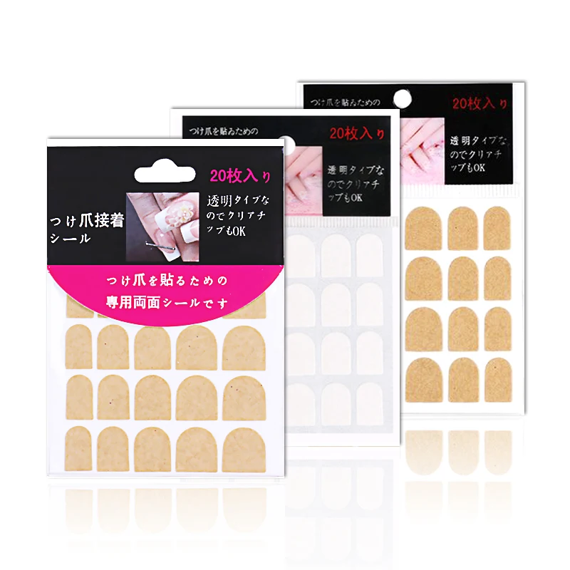 Самоклеящиеся гель накладные ногти двусторонней клейкой наклейки Двухсторонняя