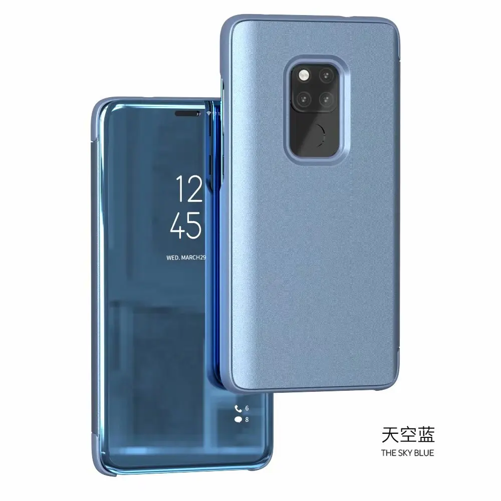 4 Умный зеркальный флип чехол для huawei Honor 9 10 Lite mate 9 10 20 Pro P9 P10 P20 Lite Y6 P Smart Nova 3i 3E 3 защитный чехол - Цвет: 4