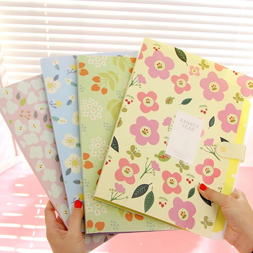 Модная классическая Бумажная Сумка для документов с цветами школьные