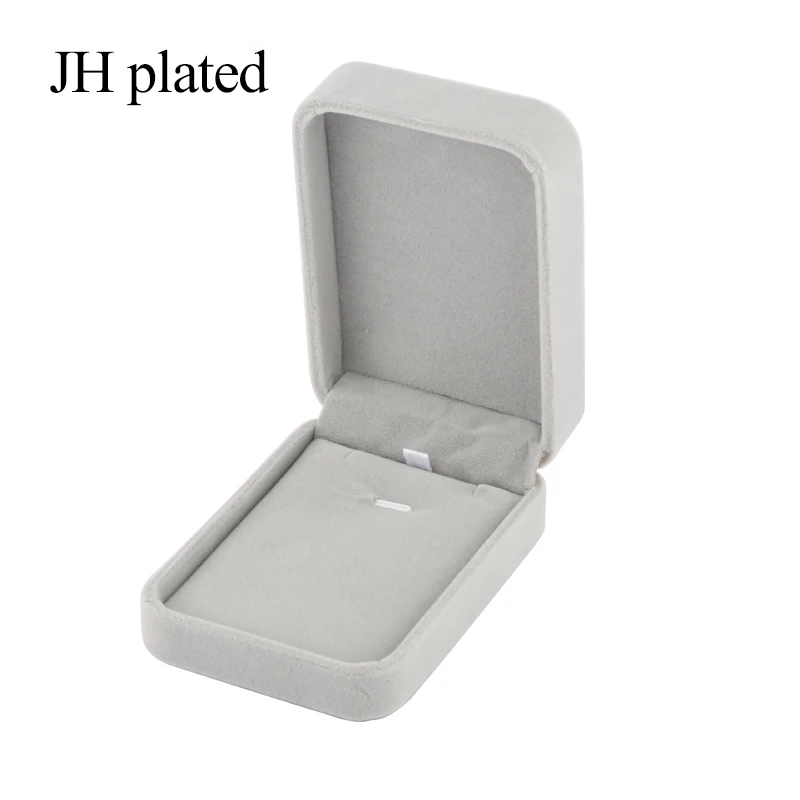 JHplated ювелирные изделия Искусственные бархатные подарочные коробки красный