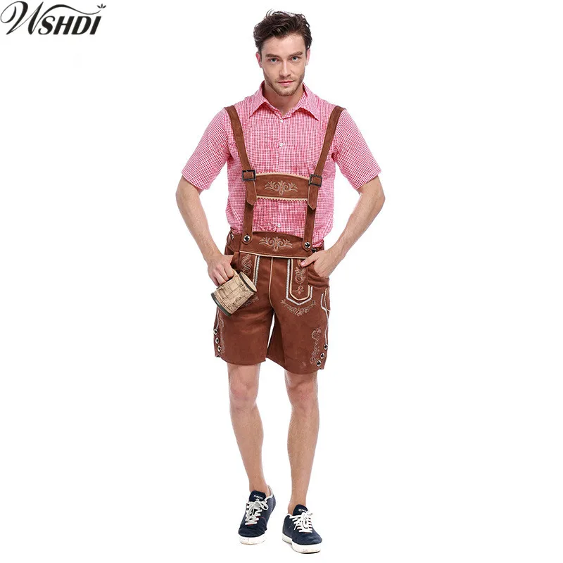 

Adult Male Traditional Oktoberfest Costume Lederhosen Bavarian Octoberfest German Beer Men's Costume