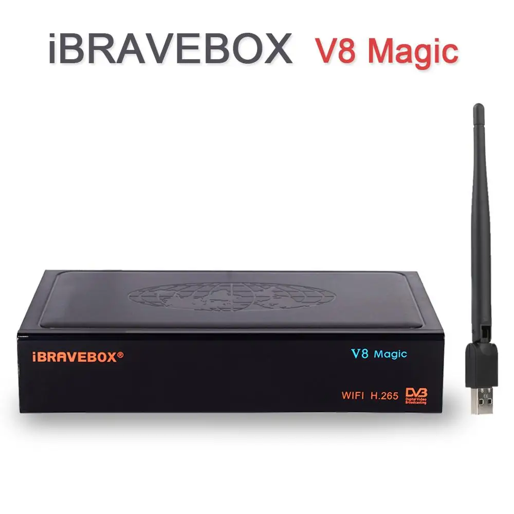 IBRAVEBOX V8 Magic Box Цифровой спутниковый ресивер ТВ-тюнер 1080P спутниковый HD декодер+ один год нажатия+ USB WiFi Поддержка IP tv