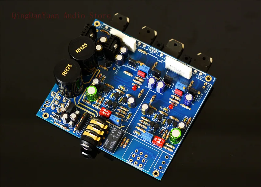 QHA4 Audio HIFI Class A FET Transistor discrete component Headphone Amplifier Assembled board