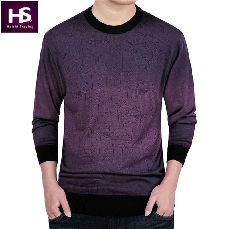 Кашемировый свитер мужчин 2016 бренд одежды мужские свитера мода печать пай