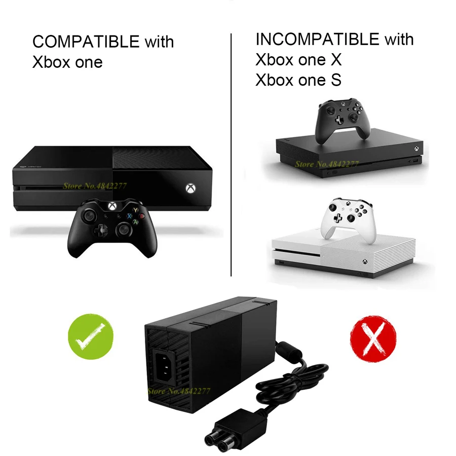 Блок питания для Xbox One блок переменного тока зарядное устройство Замена шнура