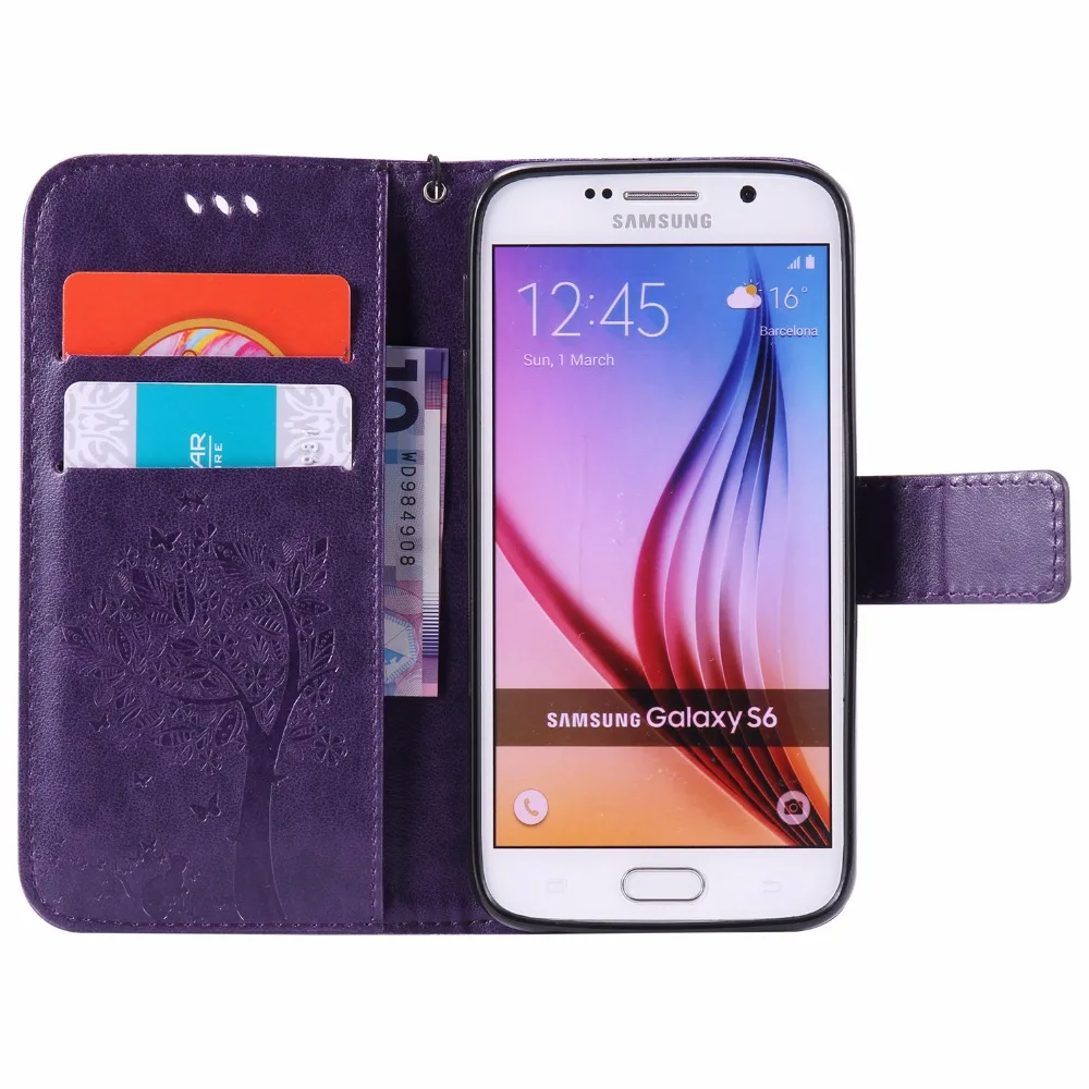ARYIKUM роскошный силиконовый чехол для Samsung Galaxy S6 G920 G920f SM-G920f чехлы-бумажники Sansung S 6
