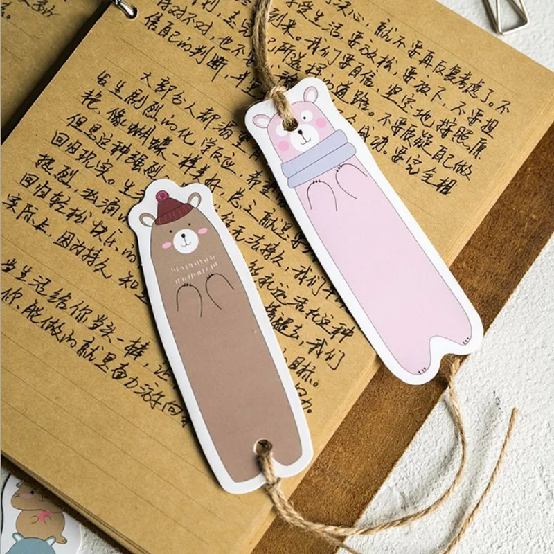 30 шт./упак. милые институт студент закладки kawaii Бумага Закладка для книги из мультфильма рекламных подарков Канцтовары Закладка для книги канцелярские принадлежности