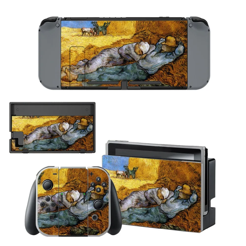 Виниловая наклейка для рук Fighters Nintendo Switch консоль NS + контроллер подставка