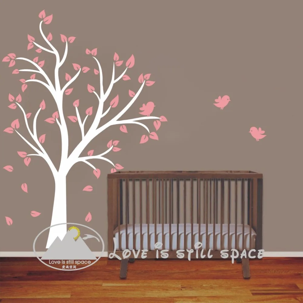 

NEW 180 x130 cm Large Tree and birds Vinyl wall decal stickers for Baby Nursery room kids wall art decoration