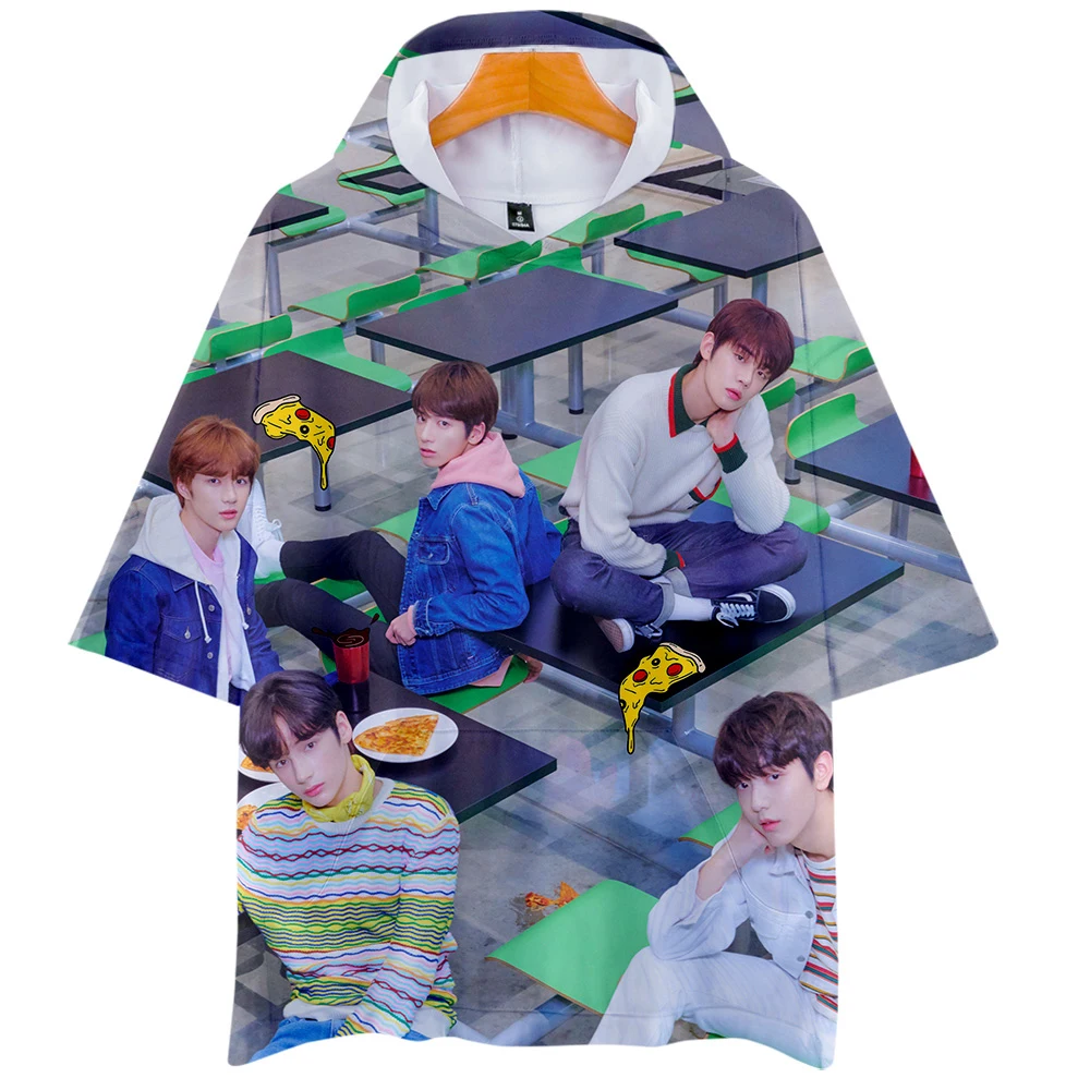 Новая мода TXT 3D Для мужчин s толстовки KPOP Прохладный идол певец уличной моды