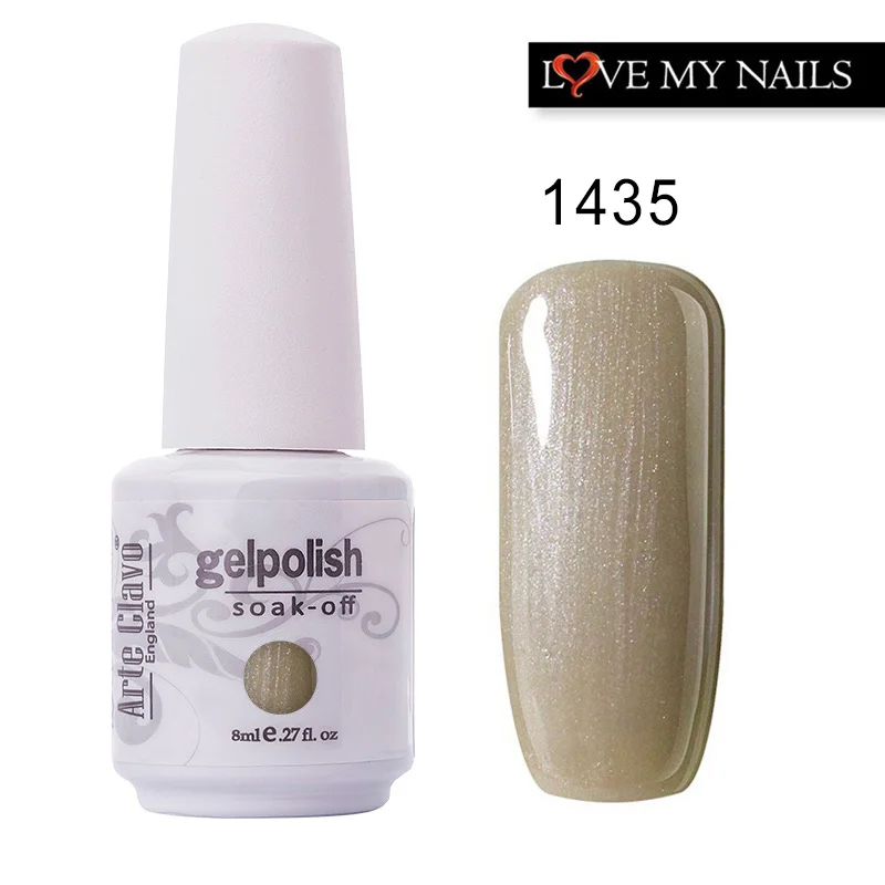 Arte Clavo 85 цветов Гель-лак для ногтей розовое золото Nagellack Профессиональный лак vernis Полупостоянный розовый гель для ногтей - Цвет: 1435