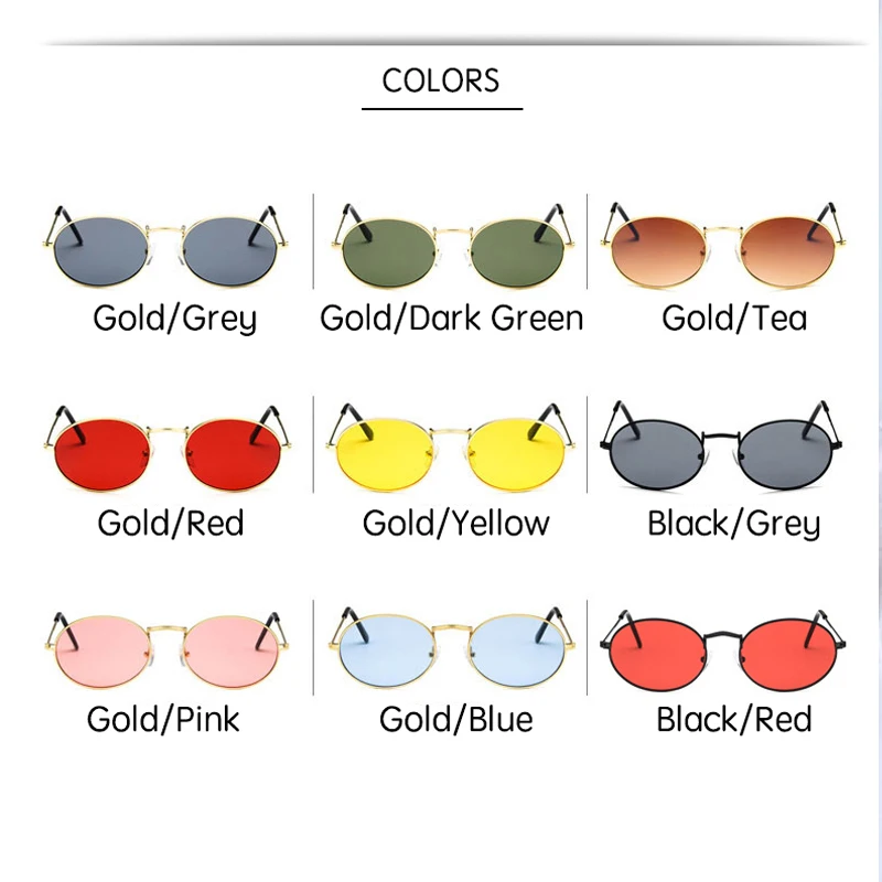 Солнцезащитные очки в металлической оправе для мужчин и женщин винтажные