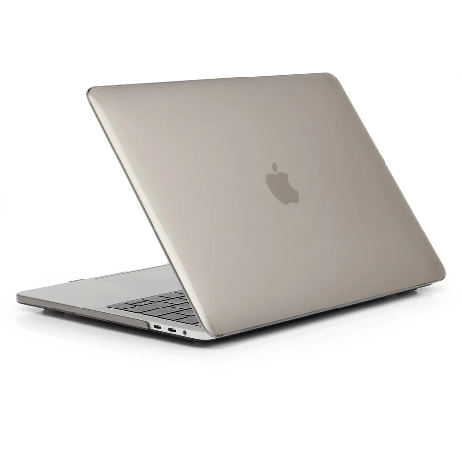 Серый Чехол для ноутбука macbook air 13 чехол для Apple macbook air Pro retina 11 12 13 15 для mac book New Pro 13 15 дюймов с сенсорной панелью - Цвет: Серый