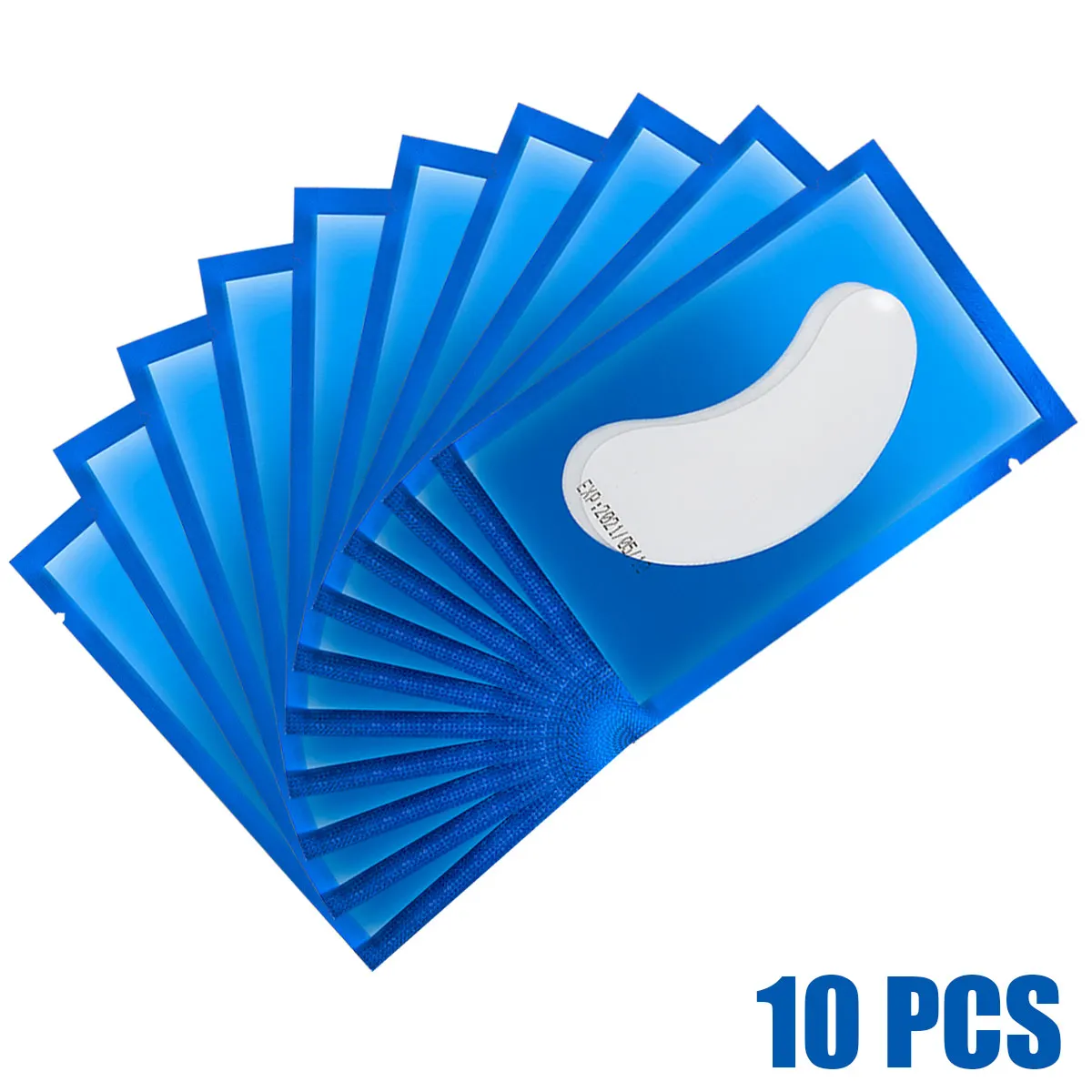 d1-10pcs 10/20 пар, накладки на глаза для прививки ресниц, нетканый коллагеновый гидрогель, индивидуальная прокладка для век - Цвет: d1-10pcs