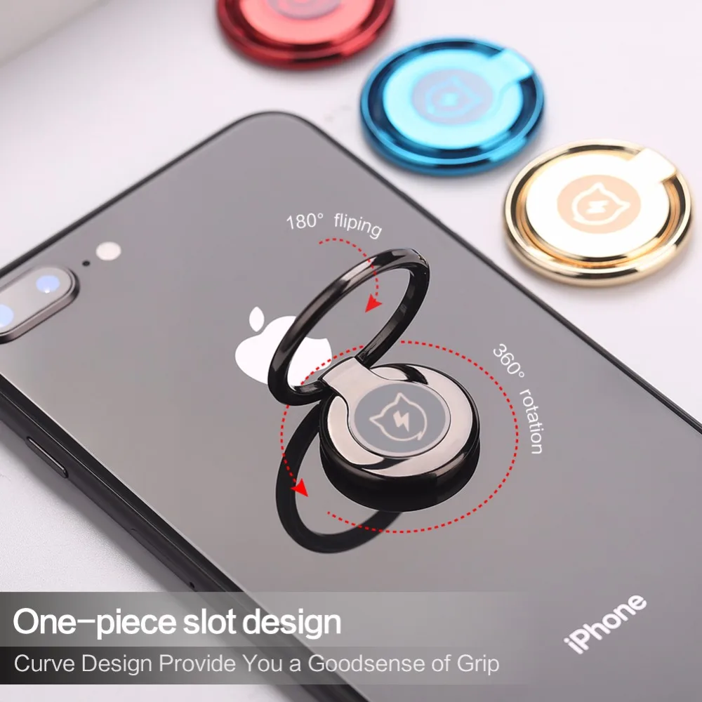 Роскошный металлический держатель для iPhone X 8 7 Samsung S9 S8 SmartDevil на 360 градусов |