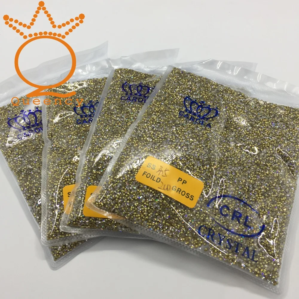 SS4.5 маникюрные Стразы для дизайна ногтей Кристальные с острым основанием 1440 шт в