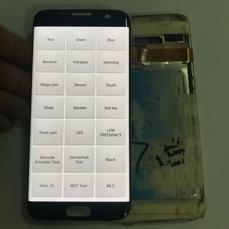 Тестовый ЖК-дисплей для samsung S7 edge, ЖК-дисплей для S7 edge, G935, G935F, сжигание теней, ЖК-экран, сенсорный дигитайзер