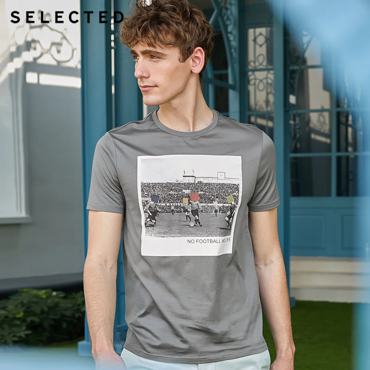 Отборная мужская летняя футболка с короткими рукавами из 100% хлопка S | 419201581