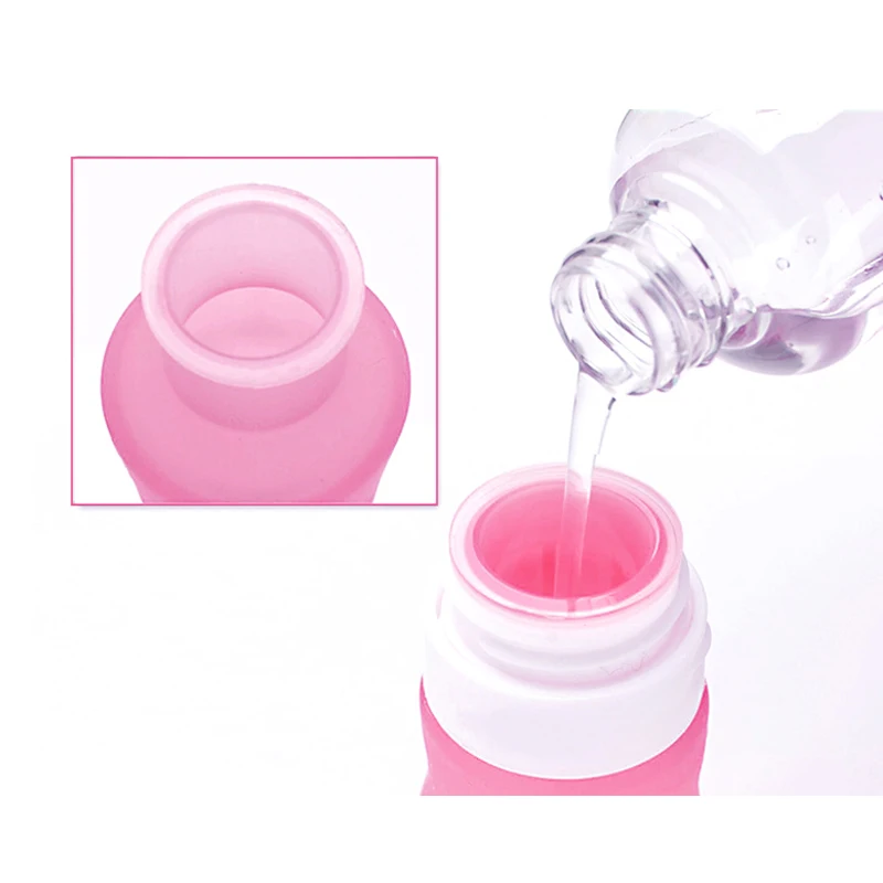 4 шт. набор туалетных принадлежностей для путешествий силиконовый герметичный