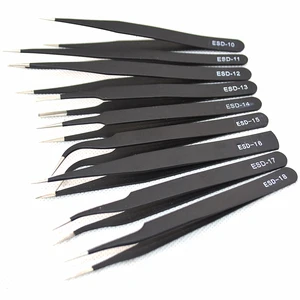 9 шт.лот BGA антистатические пинцеты из нержавеющей стали ремонтные инструменты ESD 10-18 устойчивы к коррозии Ювелирный инструмент Горячая Распродажа