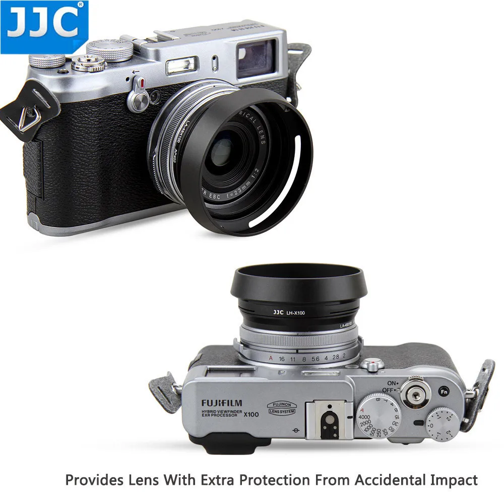 Металлическая бленда JJC 49 мм для Fuji Fujifilm X100V X100F X100T X100S X100 X70 заменяет фотокамеру с