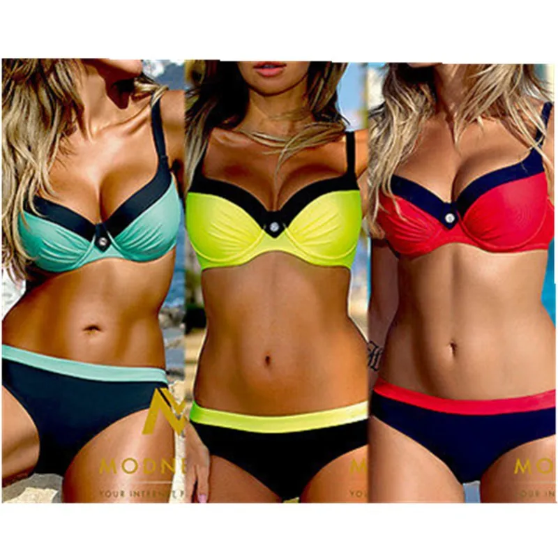 Hot Sexy top New Swimwear Women Padded Bra Push-up Bikini Set Swimsuit Bathing Suit Beachwear Summer | Спорт и развлечения