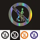 Автомобильная наклейка s 13,5 см * 13,5 см, для девочек и мальчиков, не курить, автомобиль, мотоциклы, украшение, 3D светоотражающий, купить 2, сохранить половину пользовательских наклеек