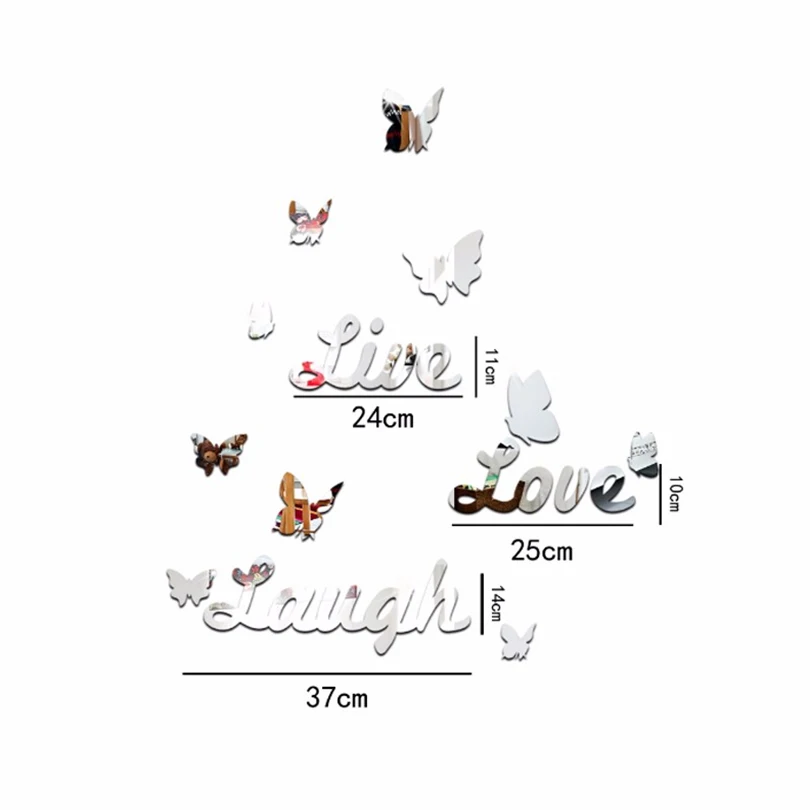 Новинка 2020 лидер продаж настенные наклейки для украшения дома зеркальной