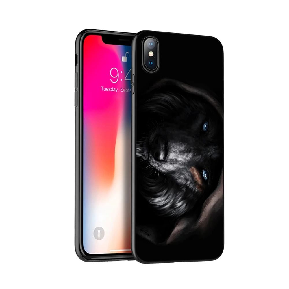 19797 Черный чехол ТПУ для iphone 5 5s se 6 6s 7 8 plus x 10 чехол силиконовый чехол для iphone XR XS MAX чехол темный Ночной Волк - Цвет: 19797