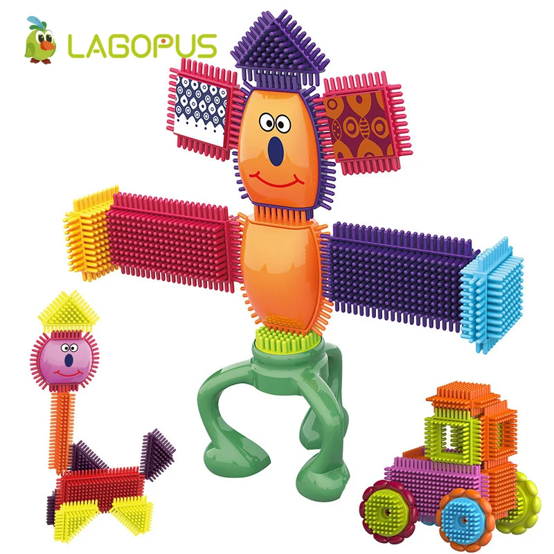 Lagopus строительные блоки грива Мягкие игрушки для детей детские игрушечные Блоки