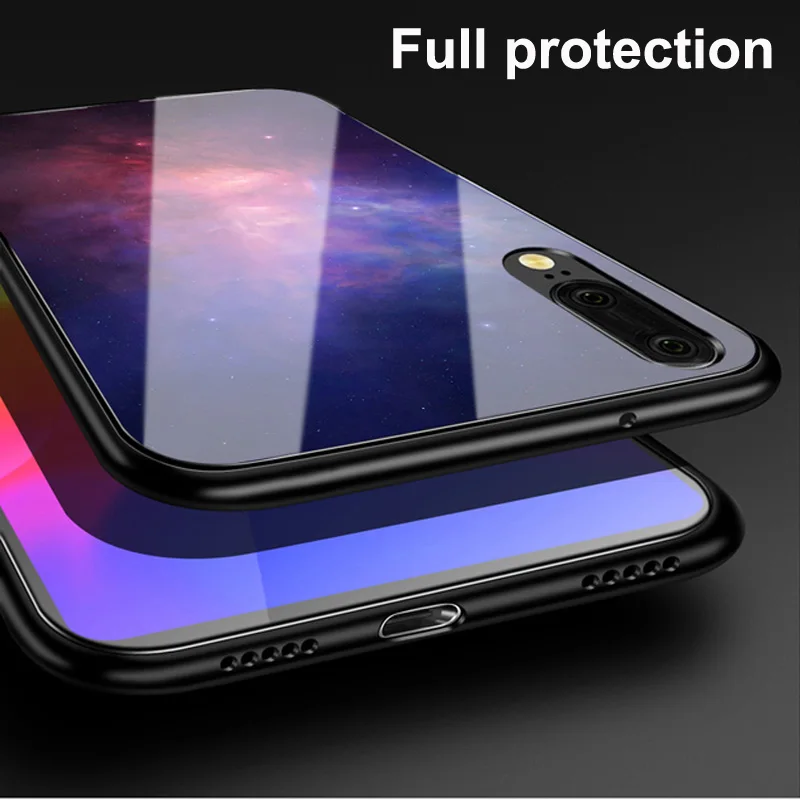 5 8 &quotчехол для Huawei P20 wolf lady закаленное стекло силиконовая рамка Жесткий Чехол P 20