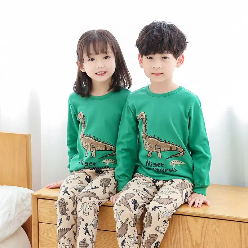 Новая Хлопковая пижама, infantil, детская одежда, пижамы с рисунками для девочек и мальчиков, детские пижамы, костюм, одежда для маленьких девочек, пижамный комплект, SDS - Цвет: color at picture