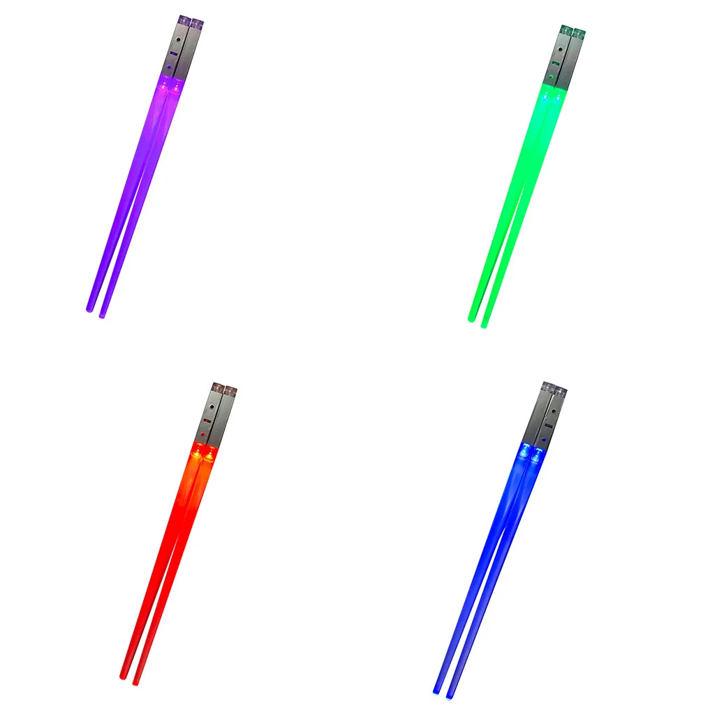 Chopsticks Chinese Natural Japanese Set 4Pair LED Luminous Light Up Durable Lightweight Portable K606 | Дом и сад