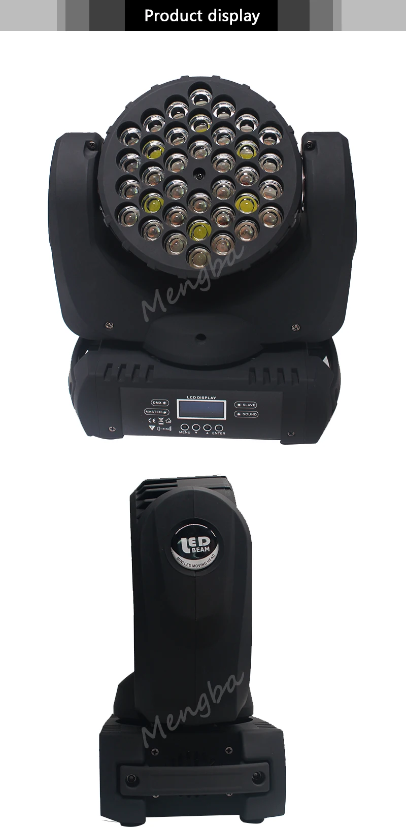 Светодиодный светильник 36x3w с движущейся головкой 36x3W RGBW с DMX 11/15 каналами