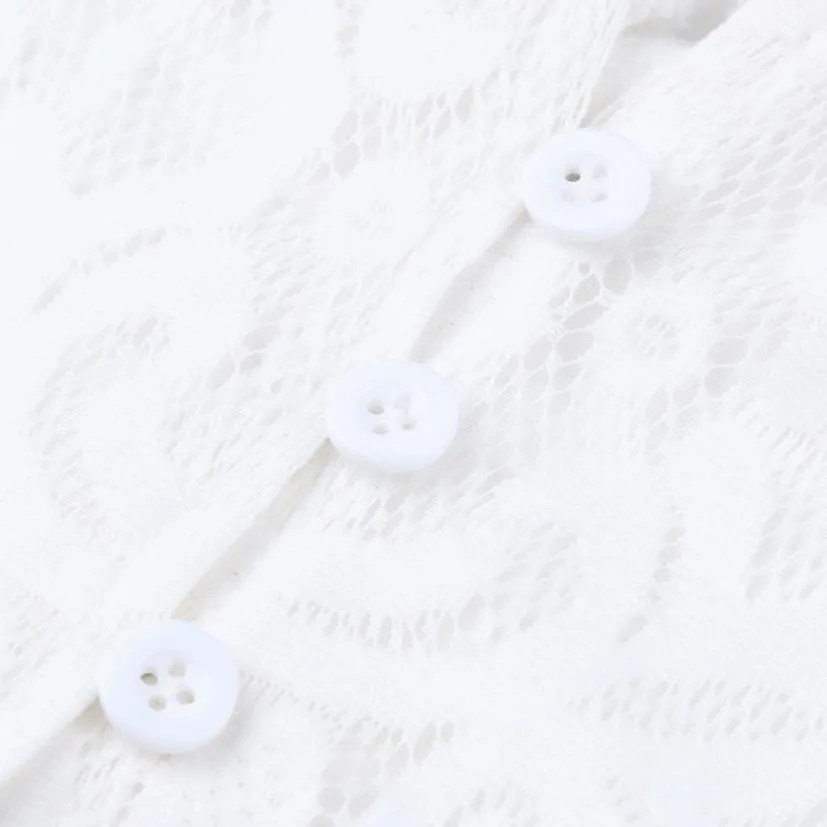 Boho выдалбливают Кружева Платье с цветочным рисунком женские элегантные оборки