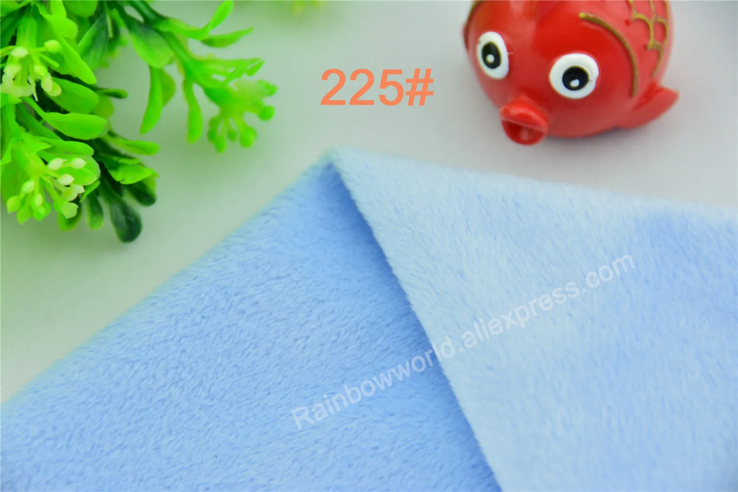 225 # светло-голубой цвет супер мягкие короткие волосы 2-3 мм флис ткань бархат