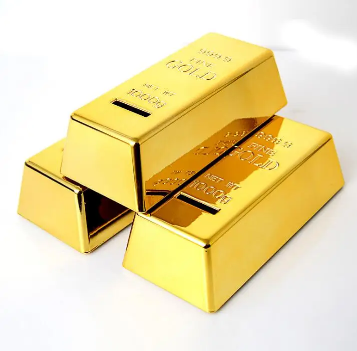100 шт. ABS пластиковая Копилка золотой Bullion коробка для монет чехол денежная