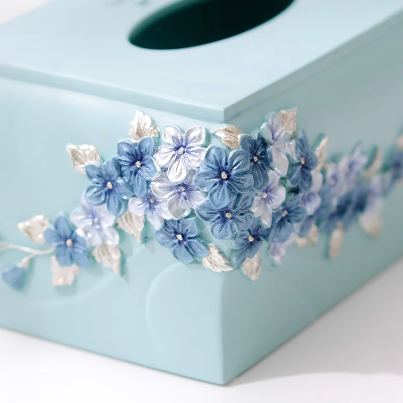 

Happy Korean garden flower series paper towel box napkin box box Home Furnishing European decor decoration