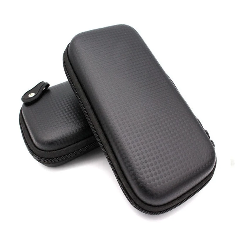 Simple Black Earphone Bags Portable Box Carrying Bag Case Zipper Earbuds Headset Headphone Storage Cover | Электроника