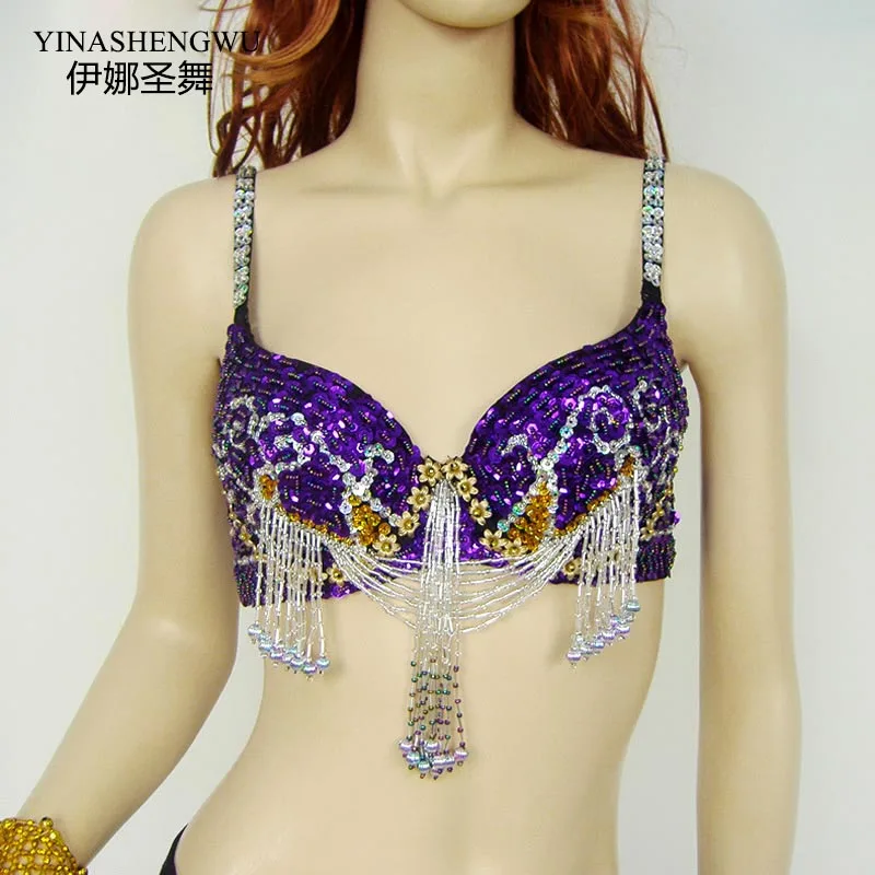 Высококачественный Восточный бюстгальтер с бисером для танца живота подвесной