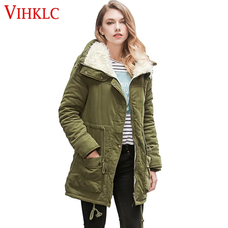 Новинка 2017 года популярные зимние куртки женские большие размеры с хлопковой