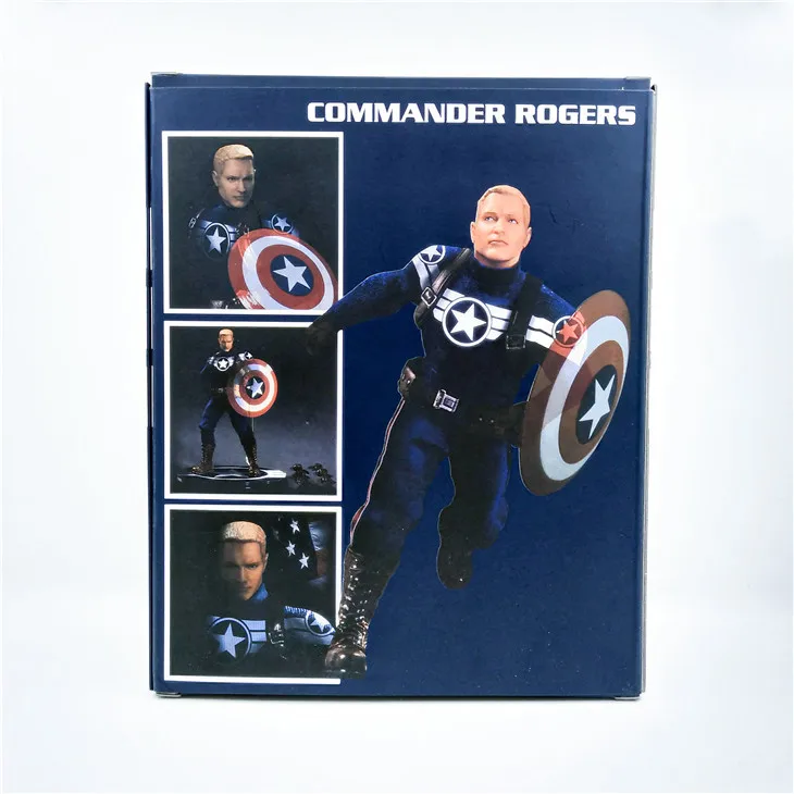 

Mezco Captain American Commander Rogers Collectible Figure Model Toys