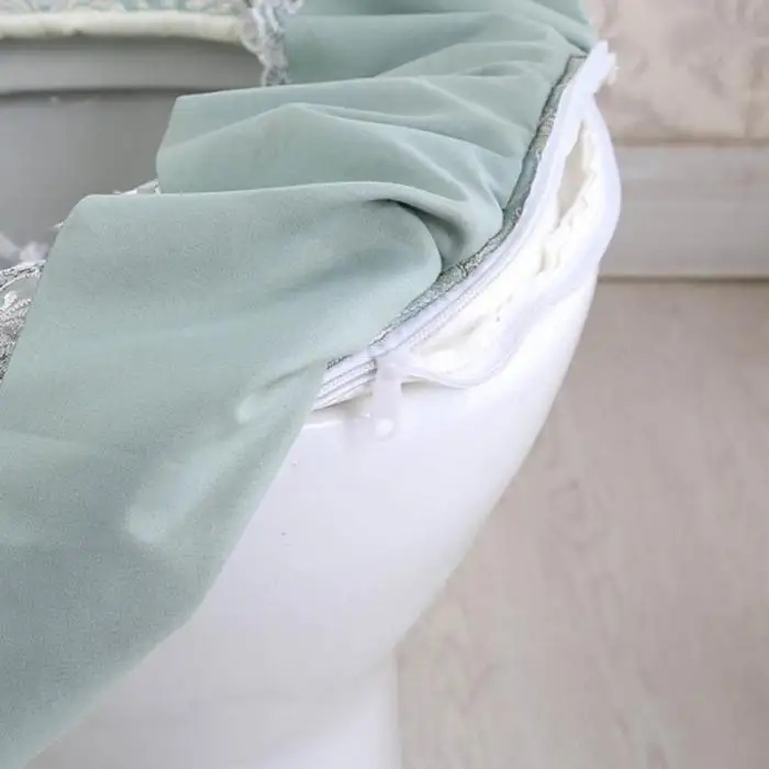 3 шт набор унитаз крышка кружева молния пылезащитный пальто WC прочные декорации коврики YU-Home