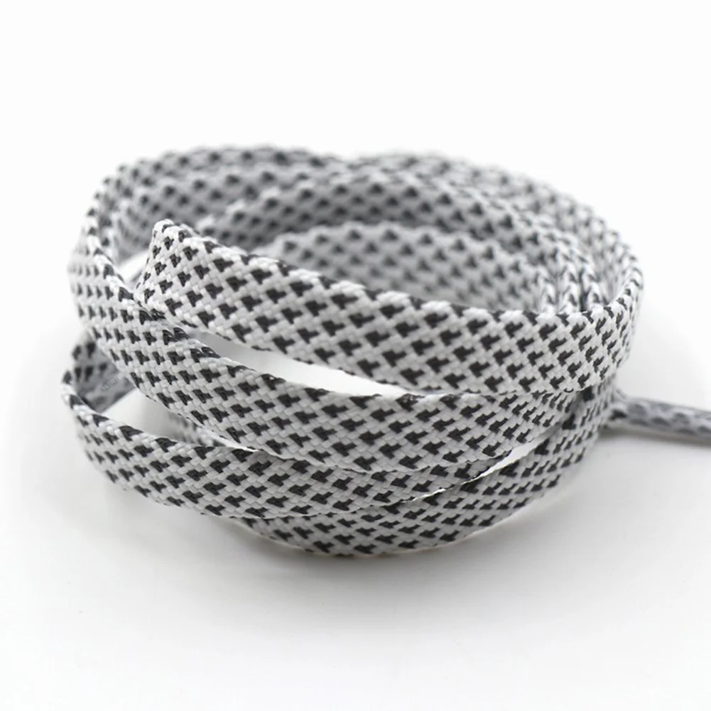 Светоотражающие шнурки для бега двухслойные плоские 3 м Спортивная безопасная