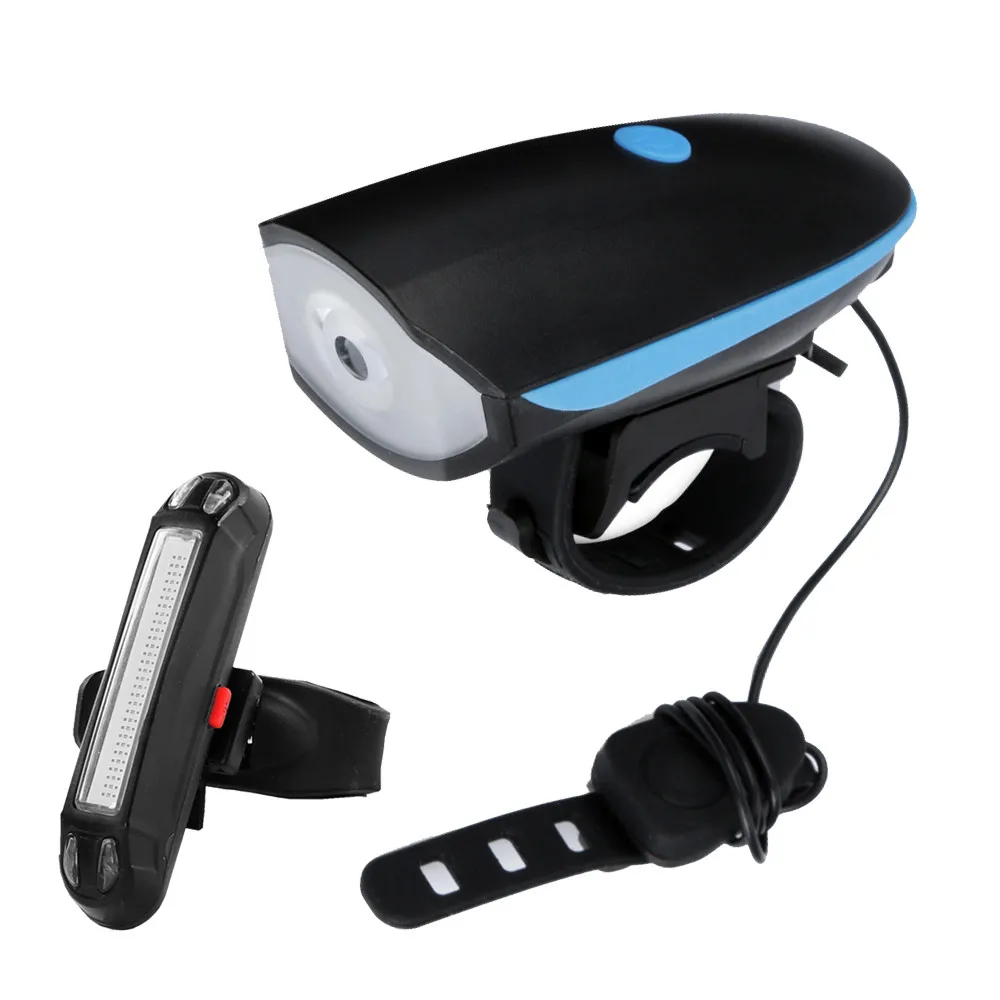 Новый USB светодиодный велосипедный фонарь перезаряжаемая фара с рожком и COB