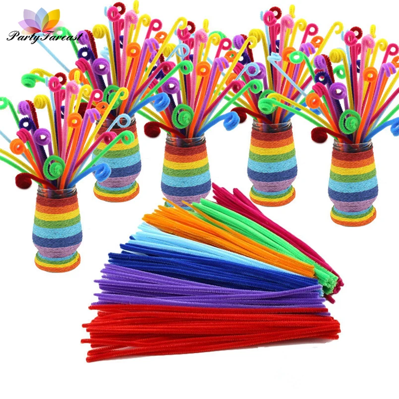 50 шт. красочные витой провод палкой плюшевые бар блеск игрушки для Для детей DIY