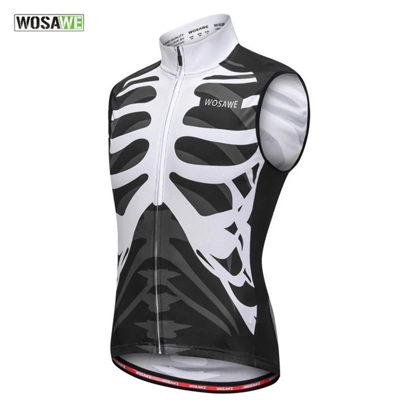 WOSAWE Светоотражающий Жилет для велоспорта без рукавов дышащий ветрозащитный
