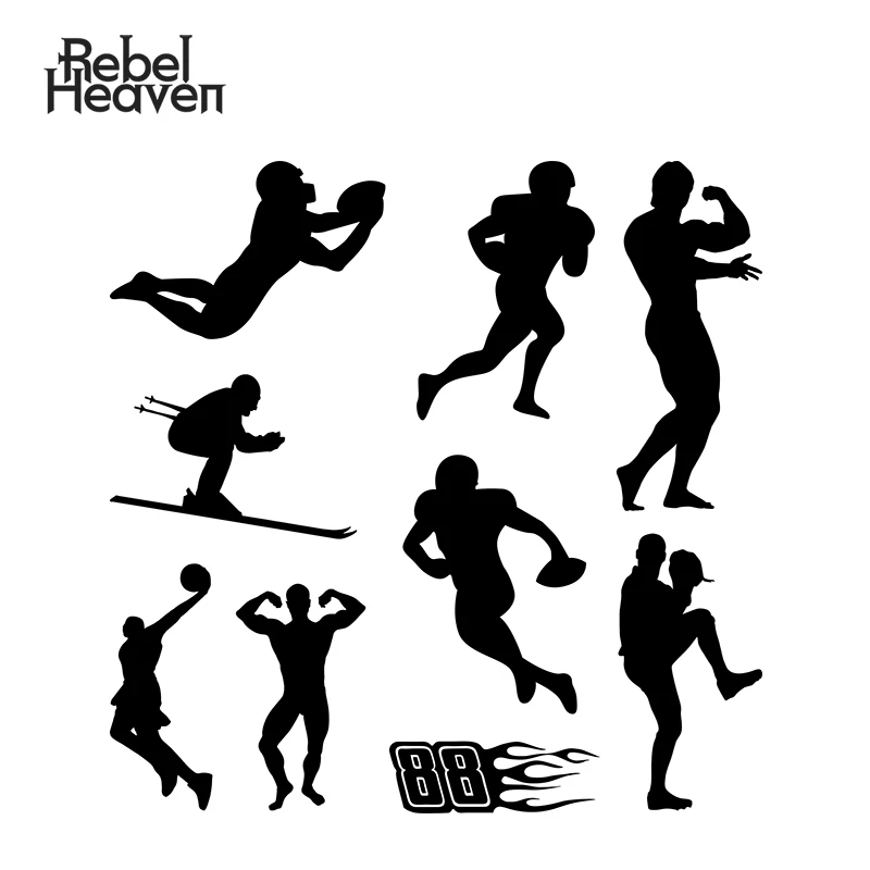 Rebel Heaven забавная наклейка для автомобиля Американский футбол регби Спорт