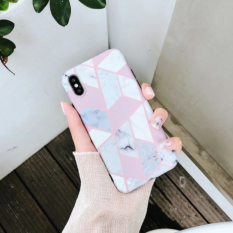 Роскошные Мрамор узор чехол для iphone X 7 8 плюс силиконовый Мягкие TPU Чехлы 6 S Plus