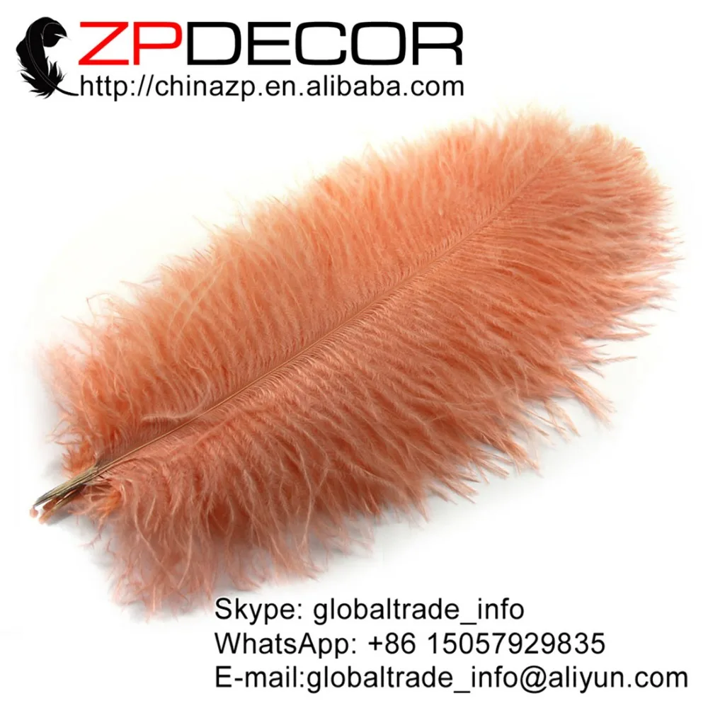 

ZPDECOR 100 шт./лот 25-30 см (10-12 дюймов) ручной выбор красивые и пушистые крашеные шампанж оптом страусиные перья